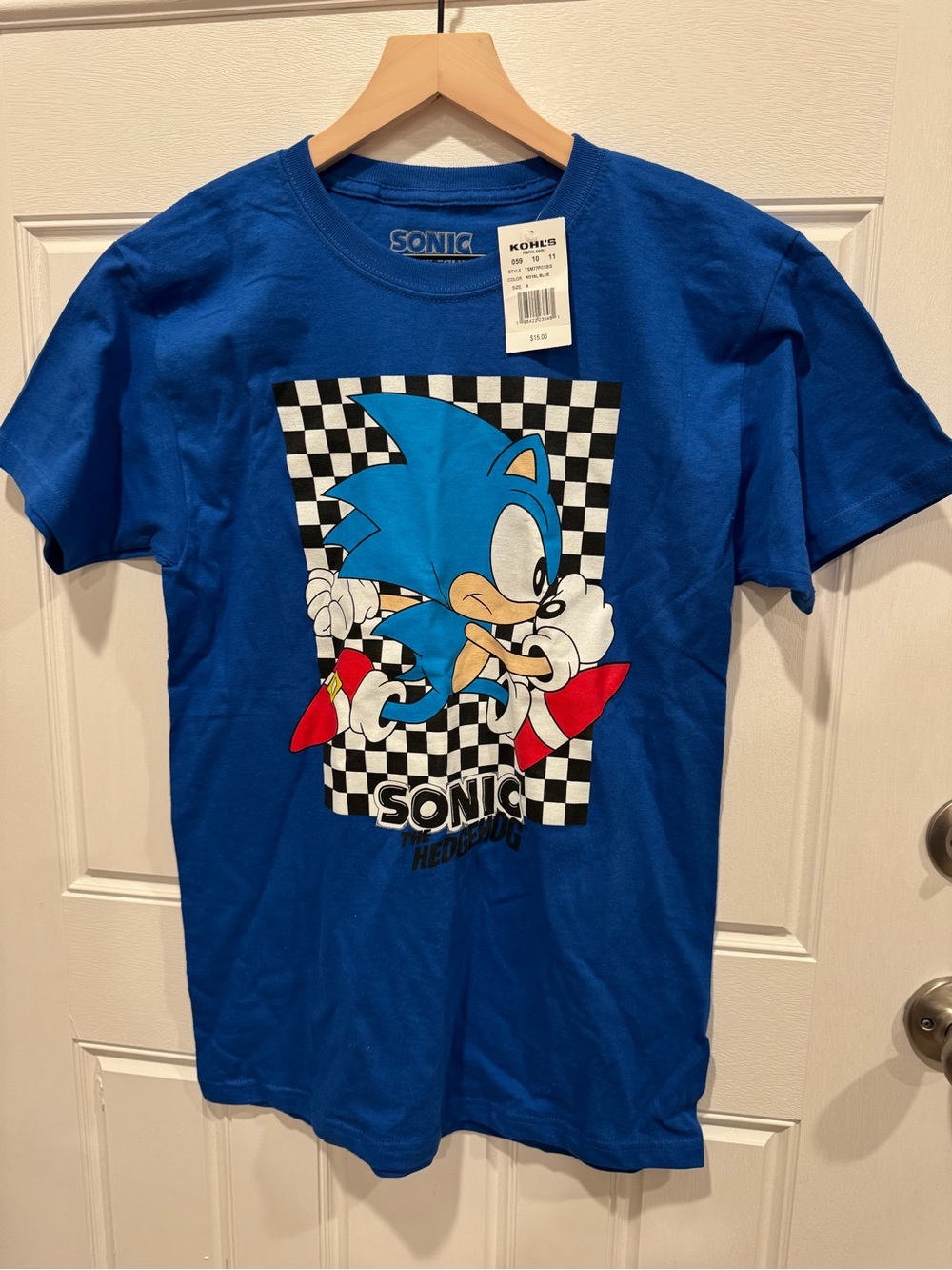 Sonic the Hedgehog Blue Graphic Tee for Kids